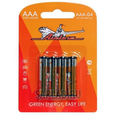 Купить AIRLINE AAA-04 Батарейка AAA/LR03 