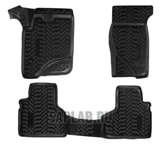 Купить AIRLINE ACMPS01 Ковры в салон (3D) для Chevrolet Niva (02-) компл. 4 шт., выс. борт, полимер., черн.