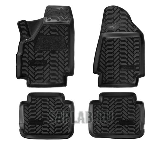 Купить AIRLINE ACMPS14 Ковры в салон (3D с подпят.)для ВАЗ Нива (3 дв.) (Lada 4x4) компл. 4 шт., выс. борт, полимер., черн.