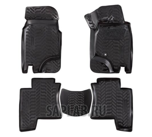 Купить AIRLINE ACMPS78 Ковры в салон (3D с подпят.) для а/м Pajero II 5D (91-) (RHD) компл. 5 шт., выс.борт, полимер., черн.