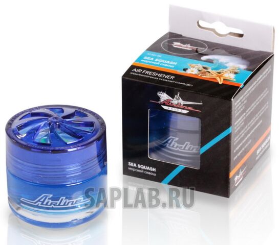 Купить AIRLINE AFA01SM Ароматизатор банка Галактика морской сквош (синий цвет)