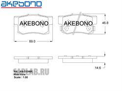 Купить AKEBONO AN-310WK Колодки тормозные Япония