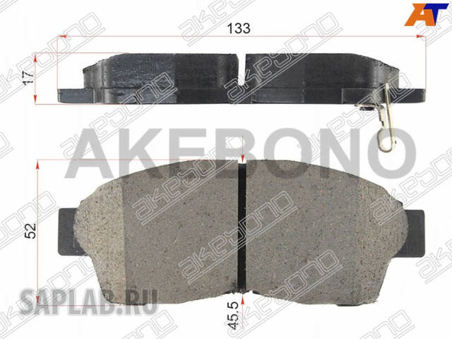 Купить AKEBONO AN-394WK Колодки тормозные дисковые передние ПОДХОДЯТ ДЛЯ Toyota Camry V20 AN-394WK