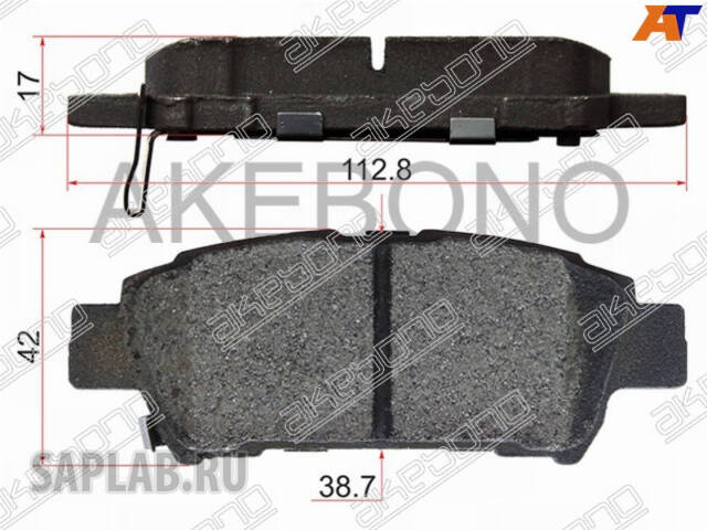 Купить AKEBONO AN-639WK Колодки тормозные дисковые задние ПОДХОДЯТ ДЛЯ Toyota Alphard (10), Estima (_R30/_R40) AN-639WK