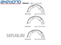 Купить AKEBONO NN6019 Колодки барабанные SUBARU IMPREZA (GC, GD, GG, GF) NN6019