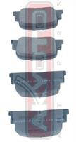 Купить AKYOTO AKD-1431 Колодки тормозные дисковые задние
