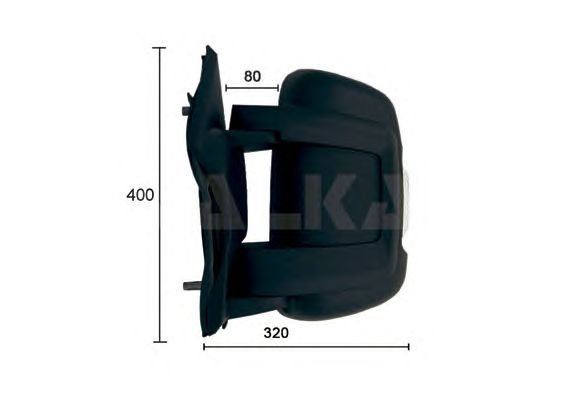 Купить ALKAR 9202922 Зеркало в сборе R [мех./поворотник]