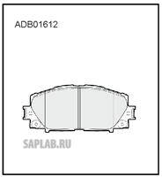 Купить ALLIED NIPPON ADB01612 Колодки тормозные дисковые | перед |
