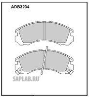 Купить ALLIED NIPPON ADB3234 Колодки тормозные дисковые передние Peugeot 4007 07-13 / Mitsubishi Galant VI 87-93, VIII, L200, L400, Outlander II 06-12, Pajero 90-00