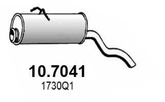 Купить ASSO 10.7041 Задн.часть глушителя
