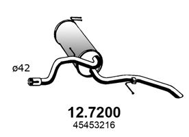 Купить ASSO 12.7200 Задн.часть глушителя