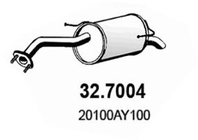 Купить ASSO 32.7004 Глушитель задняя часть