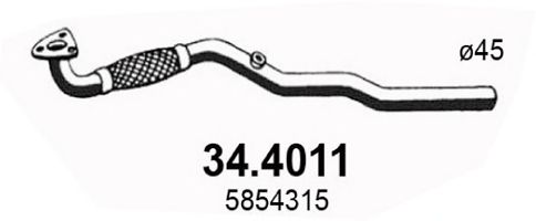 Купить ASSO 34.4011 Глушитель передняя часть