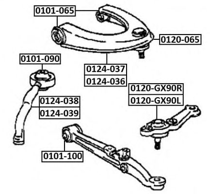 Купить ASVA 0120-065 Шаровая опора