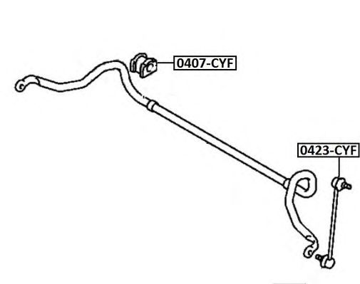 Купить ASVA 0407CYF Втулка стабилизатора перед. MITSUBISHI LANCER CY 2007-
