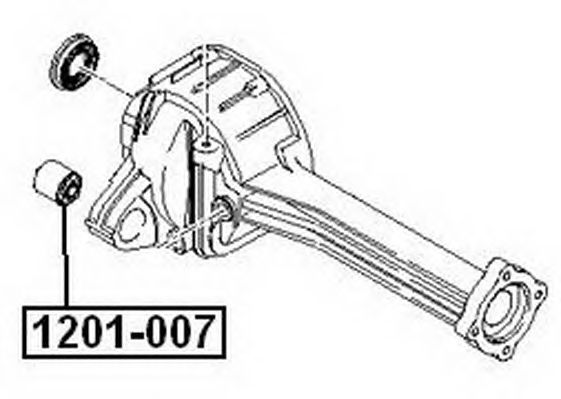 Купить ASVA 1201007 Сайлентблок дифференциала задн. HYUNDAI/KIA KIA SPORTAGE 1998-2003