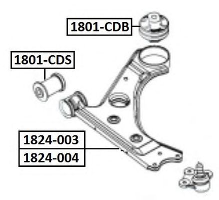 Купить ASVA 1801CDS Сайлентблок рычага подвески перед. OPEL CORSA D 2006-