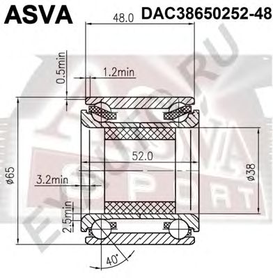 Купить ASVA DAC38650252-48 Подшипник ступичный