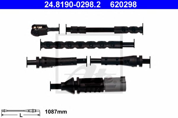 Купить ATE 24819002982 Датчик износа тормозных колодок BMW - 5 GRAN TURISMO (F07) - 550 i xDrive , передний слева