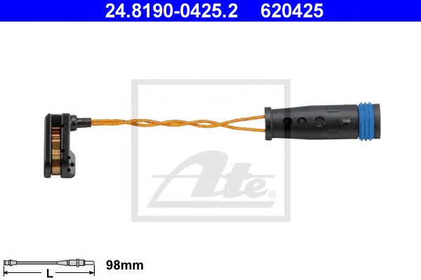 Купить ATE 24.8190-0425.2 Датчик износа тормозных колодок MERCEDES-BENZ - E-CLASS (W211) - E 500 4-matic (211-, передний справа