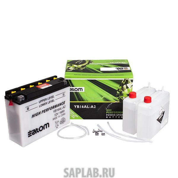 Купить ATOM 2102053 Мото аккумулятор ATOM  YB16AL-A2 HIGH PERFORMANCE