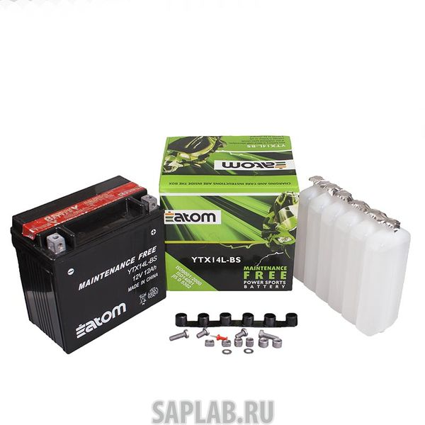 Купить ATOM 2102059 Мото аккумулятор ATOM  YTX14L-BS MF