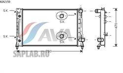 Купить AVA COOLING SYSTEMS AIA2158 РАДИАТОР ОХЛАЖДЕНИЯ