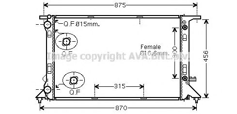 Купить AVA COOLING SYSTEMS AIA2293 Радиатор основной