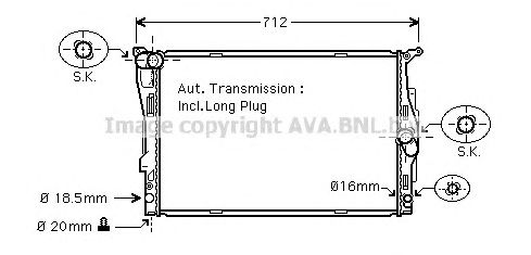Купить AVA COOLING SYSTEMS BWA2303 Радиатор