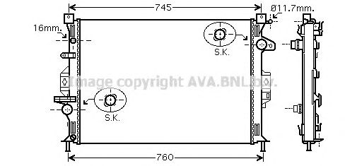 Купить AVA COOLING SYSTEMS FDA2425 Радиатор