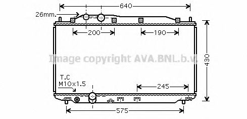 Купить AVA COOLING SYSTEMS HD2187 Радиатор охлаждения (KOYO) 19010RNAA01 PL081895 CIVIC 4D MT