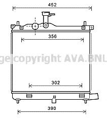 Купить AVA HY2290 Радиатор двигателя HY2290