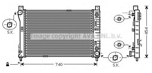 Купить AVA COOLING SYSTEMS MSA2286 Радиатор основной