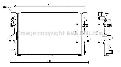 Купить AVA COOLING SYSTEMS VWA2317 Радиатор основной