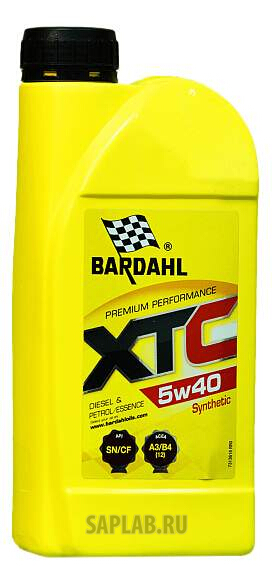 Купить BARDAHL 36161 МАСЛО ДВИГАТЕЛЯ BARDAHL 5W40 XTC 1L