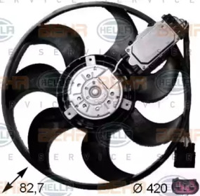 Купить BEHR 8EW351043231 Вентилятор радиатора (c блоком управления 420W)
