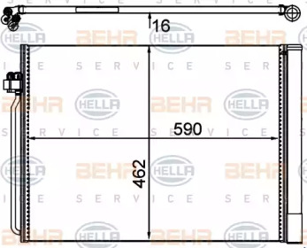 Купить BEHR 8FC351302494 РАДИАТОР КОНДИЦИОНЕРА Е70 *