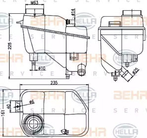 Купить BEHR 8MA376789701 БАЧОК РАСШИРИТЕЛЬНЫЙ