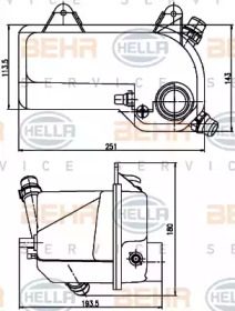Купить BEHR 8MA376789721 БАЧОК РАСШИРИТЕЛЬНЫЙ E 53 X5 4.4 *
