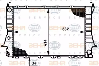 Купить BEHR 8MK376719351 РАДИАТОР ОХЛАЖДЕНИЯ