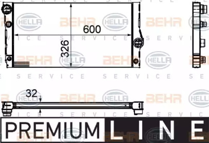 Купить BEHR 8MK376755381 РАДИАТОР F01 F10