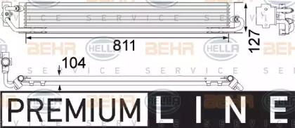 Купить BEHR 8MO376756361 Радиатор масляный