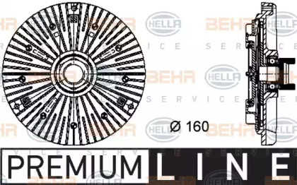 Купить BEHR 8MV376732111 МУФТА ВЯЗКОСТНАЯ 3 БОЛТ
