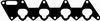 Купить BGA MG9524 Прокладка впускного коллектора Mitsubishi - Colt/Lancer 1.3/1.6 (4G13/4G18) 03- ВПУСК