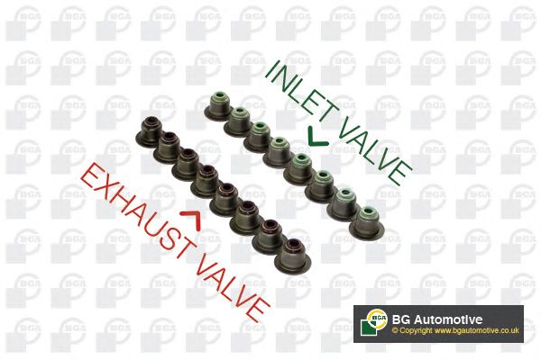 Купить BGA VK2354 Комплект маслосъемных колпачков BMW 3 (E46, E90), 5 (E60, F10), X3 (E83), X5 (F15, F85) 1.6/6.0 00-19