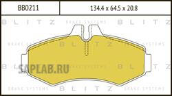 Купить BLITZ BB0211 Колодки тормозные дисковые | перед |