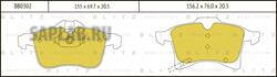 Купить BLITZ BB0302 Колодки тормозные дисковые OPEL Astra/Corsa/Meriva/Zafira 01->