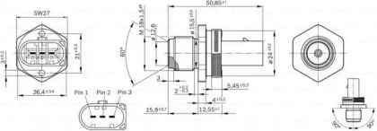 Купить BOSCH 0281002842 регулятор давления топлива!\ MB W211/W203/Sprinter/Vito 2.0CDi-4.0CD 98>