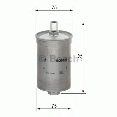 Купить BOSCH 0450905906 фильтр топливный!\ Audi A4/A6 1.8-4.2 94>, VW Passat 1.6-4.0 00>