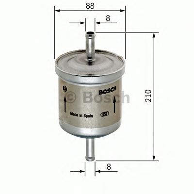 Купить BOSCH 0450905908 фильтр топливный!\ Volvo S40/V40/V70/S80/90 1.6-3.0 95>,Mitsubishi Carisma1.8GDi 97>
